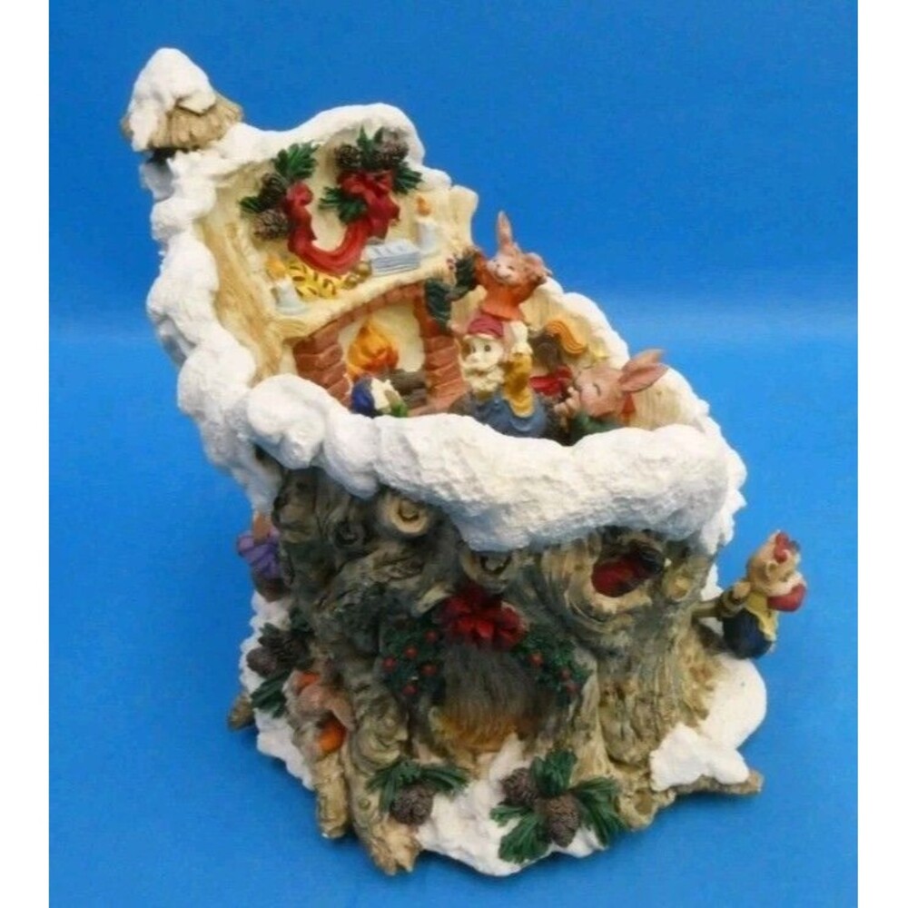 Vintage Berkeley Designs Music Box Santa Jingle Bells Ceramic Decorative Working - Picture 6 of 10
